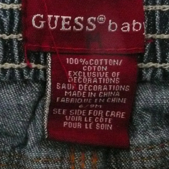 Guess + Carter's Baby Boy Clothes Jeans + Fleece Vest 6/9M - Picture 4 of 8